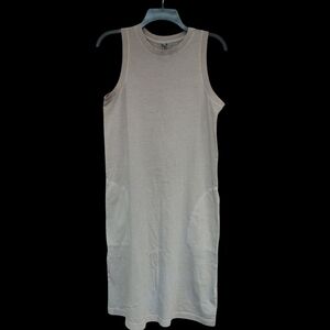 NWT Old Navy Light Brown Sleeveless Sheath Dress W/ Pockets Size M Tall